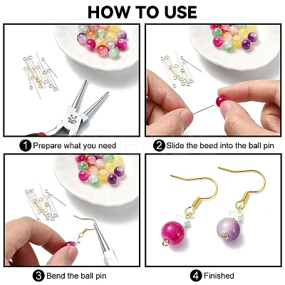 400Pcs 2 Colors 304 Stainless Steel Eye Pin FIND-YW0005-14-1