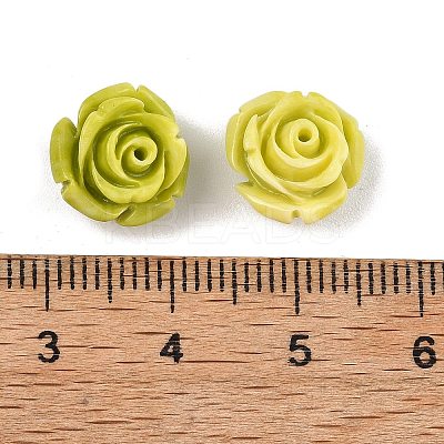 Synthetic Coral Dyed Carved Beads CORA-C004-03-1