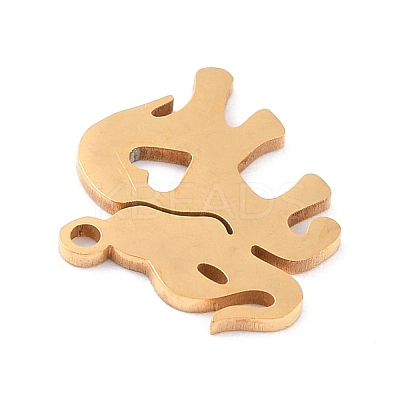 Ion Plating(IP) 201 Stainless Steel Pendants STAS-K003-04G-1