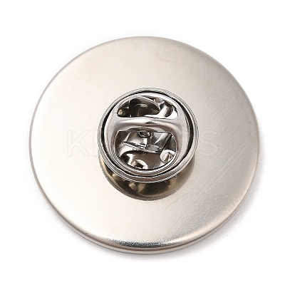 Non-Tarnish 304 Stainless Steel Brooch Findings STAS-R123-17E-P-1