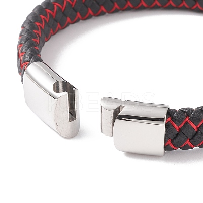 Microfiber Imitation Leather Braided Cord Bracelets BJEW-E345-07-P-1