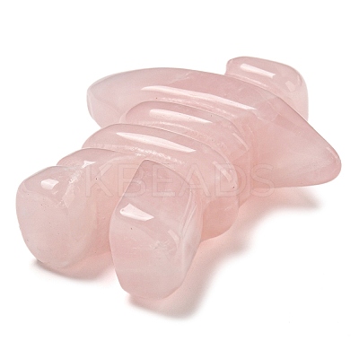 Natural Rose Quartz Carved Healing Human Shape Figurines DJEW-D012-03D-1