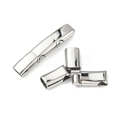 Smooth 316 Surgical Stainless Steel Rectangle Magnetic Clasps STAS-Z134-01P-1