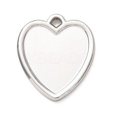 304 Stainless Steel Pendant Cabochon Settings STAS-Z204-04P-13-1