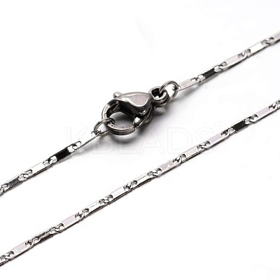 Tarnish Resistant 304 Stainless Steel Mariner Link Chain Necklaces NJEW-O058-14P-1