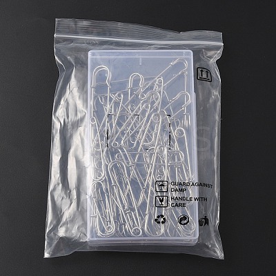 45Pcs 6 Size Iron Kilt Pins Brooch Clasps Jewelry Findings IFIN-YW0001-73-1