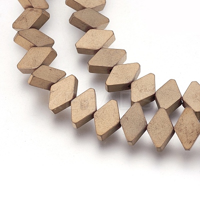 Electroplate Non-magnetic Synthetic Hematite Bead Strands G-I208-18F-A-L-1