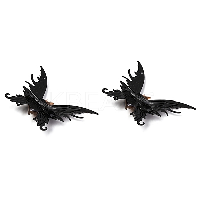 Butterfly with Eye Plastic Alligator Hair Clips PHAR-M015-04-1