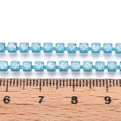 Iron Rhinestone Cup Chains CH-T006-05A-03-1