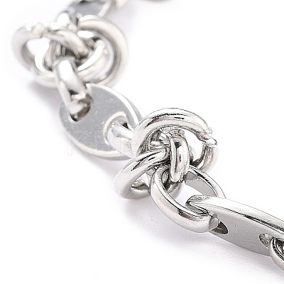 Non-Tarnish 304 Stainless Steel Link Chain Bracelet for Men Women LS-BJEW-Z011-21P-1