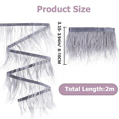 2M Fashion Ostrich Feather Trimming FIND-GF0005-13A-1