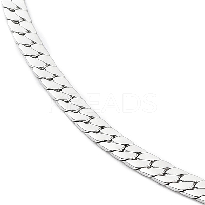 Non-Tarnish 304 Stainless Steel Cuban Link Chain Necklace NJEW-K249-01B-P-1