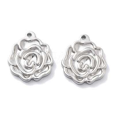 Anti-Tarnish 304 Stainless Steel Pendants STAS-R130-17P-1