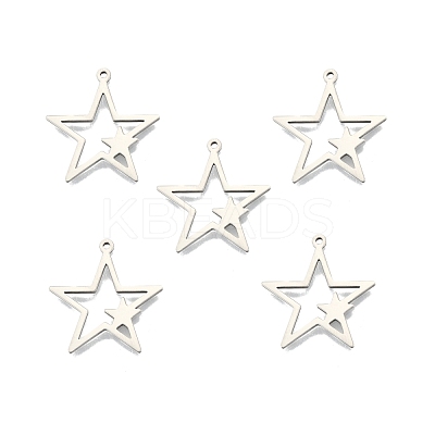Non-Tarnish 201 Stainless Steel Pendants STAS-N098-107P-1