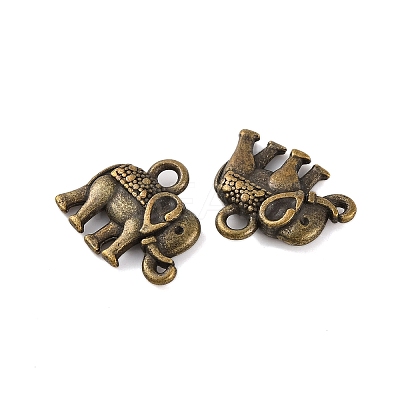 Vintage Elephant Charms PALLOY-ZN-47017-AB-FF-1