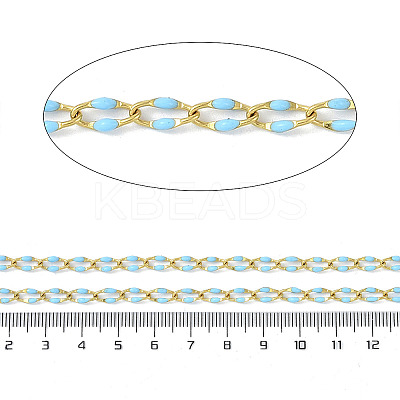 Ion Plating(IP) 304 Stainless Steel Dapped Chains AJEW-Q150-09G-05-1