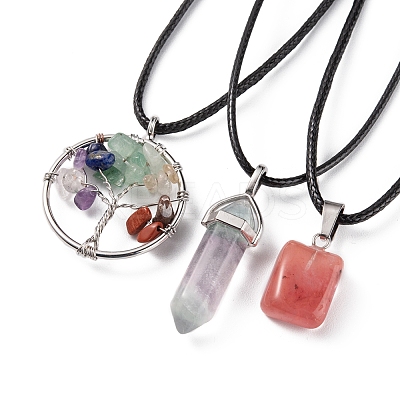 DIY Gemstone Necklace Making Kit DIY-FS0003-53-1