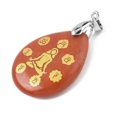 Natural Mixed Gemstone Pendants G-F786-09D-1