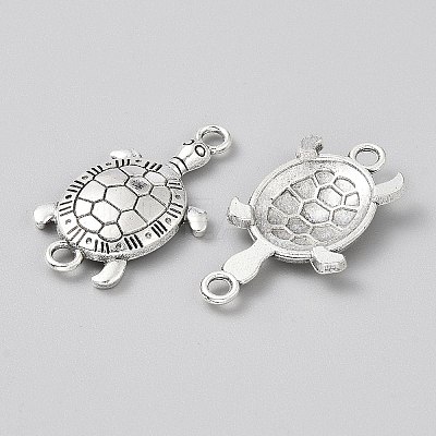 Tibetan Style Zinc Alloy Connector Charms FIND-WH0126-564B-1