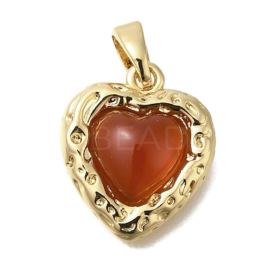 Natural Carnelian(Dyed & Heated) Pendants KK-K388-03G-1