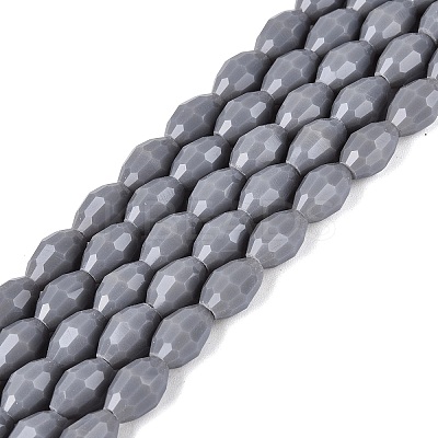 Opaque Solid Color Glass Beads Strands GLAA-N071-01A-C11-1