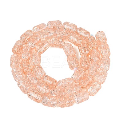 Transparent Crackle Glass Beads Strands GLAA-NH0001-04-A04-1