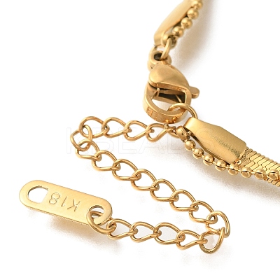 Ion Plating(IP) 304 Stainless Steel Double Layer Necklaces NJEW-H037-02G-1