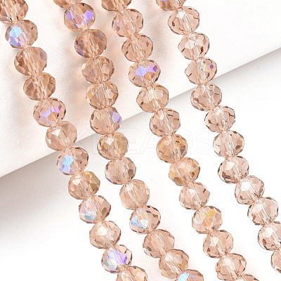Electroplate Glass Beads Strands EGLA-A034-T3mm-L22-1
