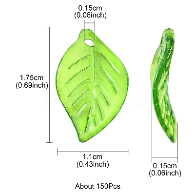 Transparent Acrylic Pendants TACR-YW0001-63-1