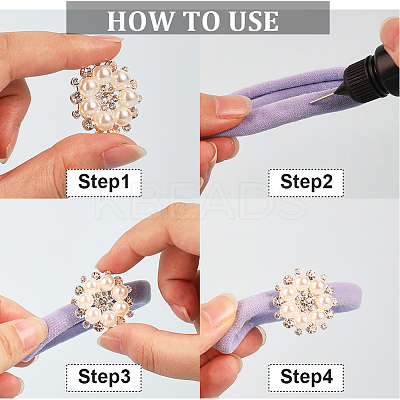 10Pcs Flower Sew on Rhinestone FIND-GF0004-93S-1
