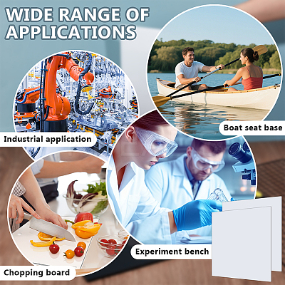 2 Sheets HDPE Plastic Sheets DIY-OC0014-44B-02-1