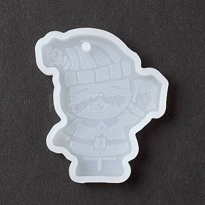 Christmas Theme DIY Santa Claus Pendant Silicone Statue Molds LS-DIY-K054-12-1