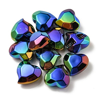 UV Plating Rainbow Iridescent Acrylic Beads OACR-P010-03A-1