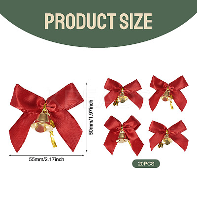 20Pcs Polyester Bowknot AJEW-TADJ0001-13A-1