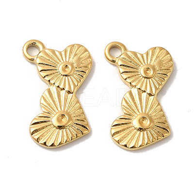 Manual Polishing 304 Stainless Steel Pendant Rhinestone Settings STAS-P335-36G-1