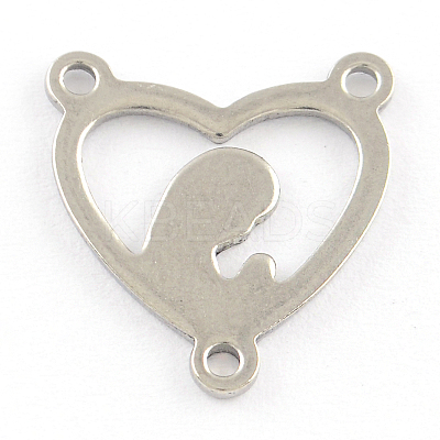 Tarnish Resistant 201 Stainless Steel Chandelier Component Links STAS-R064-36-1