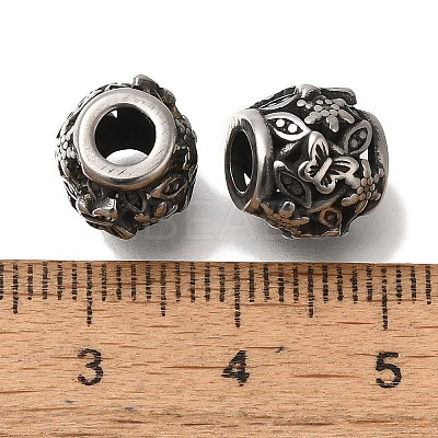 304 Stainless Steel European Beads STAS-D191-04D-AS-1
