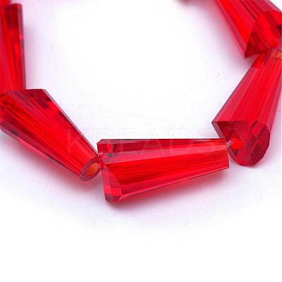 Transparent Glass Bead Strands GLAA-R170-4x8-01N-1