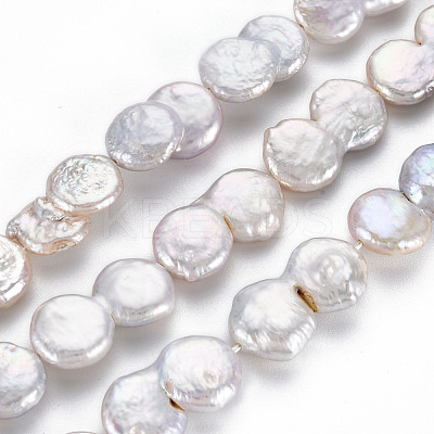 Natural Keshi Pearl Beads Strands PEAR-S018-01B-1