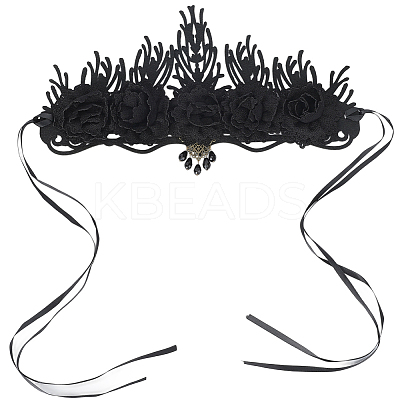 Felt Cloth and Alloy Headwear Crown OHAR-WH20020-01A-1
