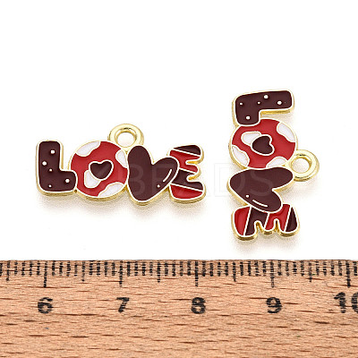 Valentine's Day Alloy Enamel Pendants ENAM-T023-19A-1