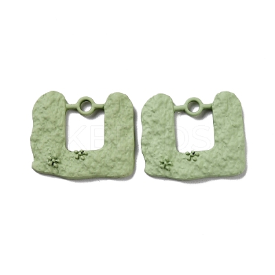 Spray Painted Alloy Pendants PALLOY-P263-A05-1