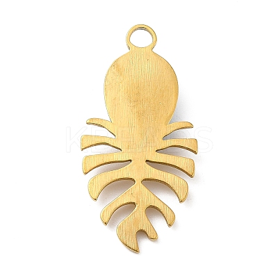 Real 18K Gold Plated 304 Stainless Steel Pendants STAS-A084-18G-03-1