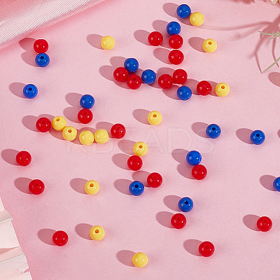 Opaque Acrylic Beads SACR-PA0001-04A-02-1