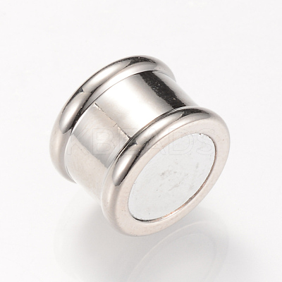 Brass Magnetic Clasps with Glue-in Ends KK-R052-22P-1