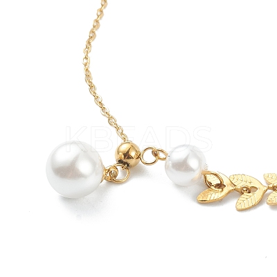 304 Stainless Steel Pendant Necklaces NJEW-K118-30G-1