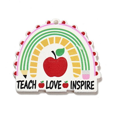 Teachers' Day Resin Pendants RESI-M037-04E-1