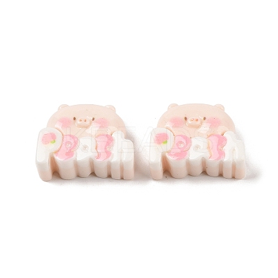 Opaque Resin Decoden Cabochons RESI-K040-01B-1