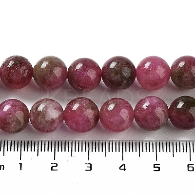 Natural Jade Imitation Watermelon Tourmaline Beads Strands G-NH0006-A01-03-1-1