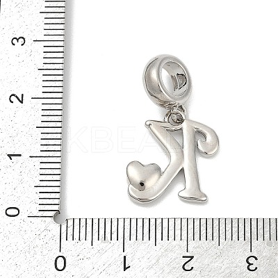 Brass European Dangle Charms LS-KK-Z097-01K-GP-1